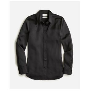 J. Crew NWT slim fit drapey shirt in luster crepe